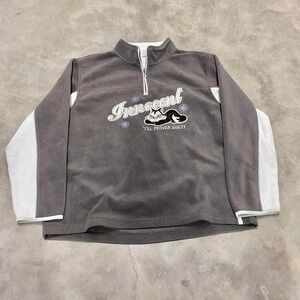 Vintage 90s y2k looney tunes fleece zip up